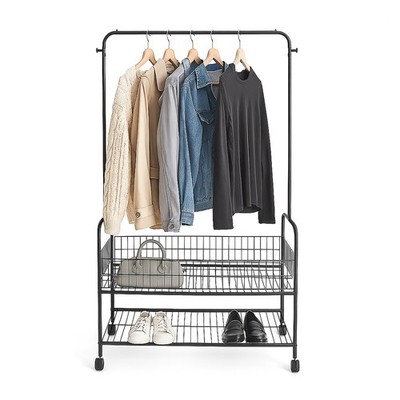 Kleiderständer Garderobenständer Rollgarderobe Kleiderstange Klamottenständer