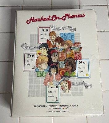 Hooked On Phonics Learn to Read Set Cassettes Workbooks Cards Box VTG