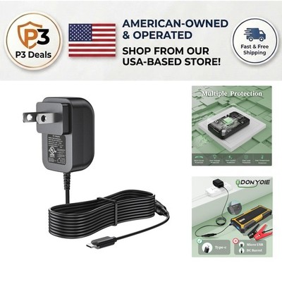 Gooloo GP2000 GP3000 GP4000 Charger   Safe Type-C AC/DC Adapter with 6FT Cord