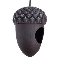 Esschert Design Eichel-Vogel-Futterhaus Grau-Schwarz 16,1 Cm