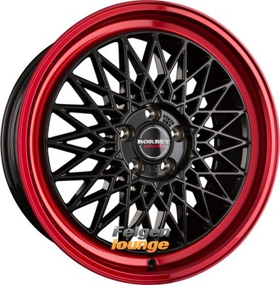 4x BORBET B Black Rim Red 8,5x19 ET45 5x112 Alufelgen 19 Zoll