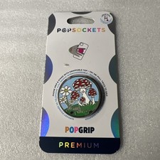 PopSockets Popgrip Premium ENAMEL FUN GUY- FUNGUS MUSHROOM Phone Grip/Stand NEW