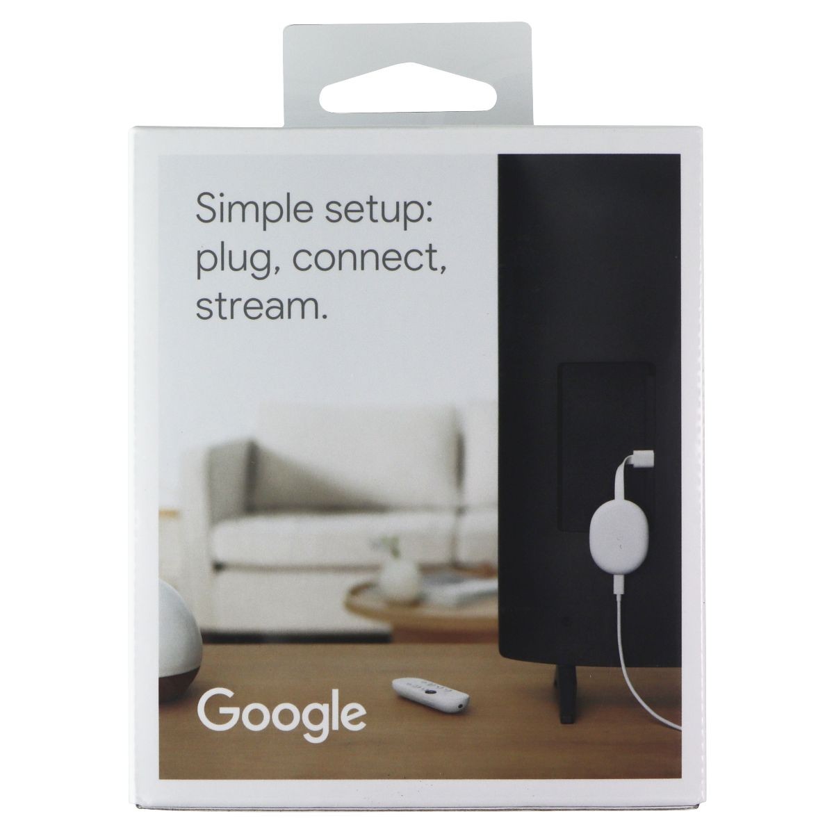 Google 4K Chromecast with Google TV - Snow (GA01919-US) | eBay