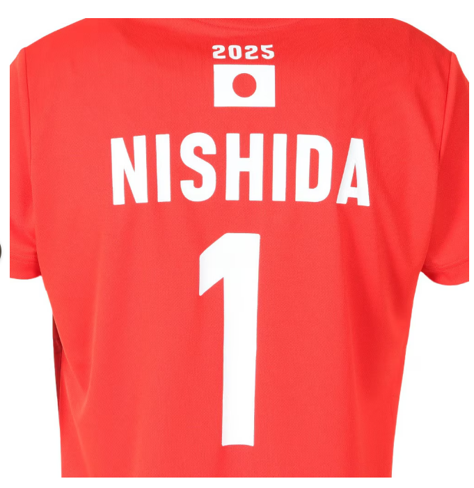 ASICS Official YUJI Nishida Japan Volleyball Fan Shirt 2025 Tee T