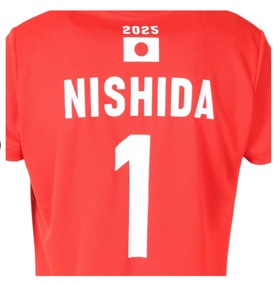 ASICS Official YUJI Nishida Japan Volleyball Fan Shirt 2025 Tee T