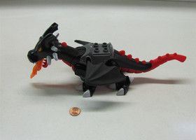 Lego Duplo BLACK & RED CASTLE DRAGON ANIMAL #4784 Knight Tower Castle Action #1