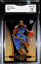 2015-16 Select #284 James Harden Houston Rockets Oklahoma City Thunder Graded GE