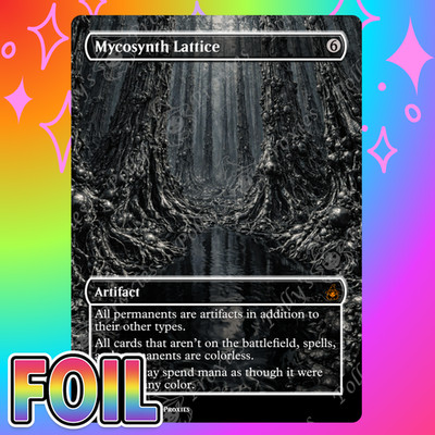 Mycosynth Lattice FOIL Proxy Card with Custom Fantasy Art
