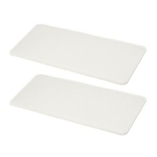 2Pcs Felt Base Shaper, 12 x 6 Inch Rectangle Bag Bottom Shaper, White
