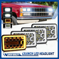 Dot 4pc 4x6 Led Headlights Hilo Beam Drl For 1988 1989 Chevy K1500 K2500 K3500 Dot 4pc 4x6 Led Headlights Hilo Beam Drl For 1988 1989 Chevy K1500 K2500 K3500