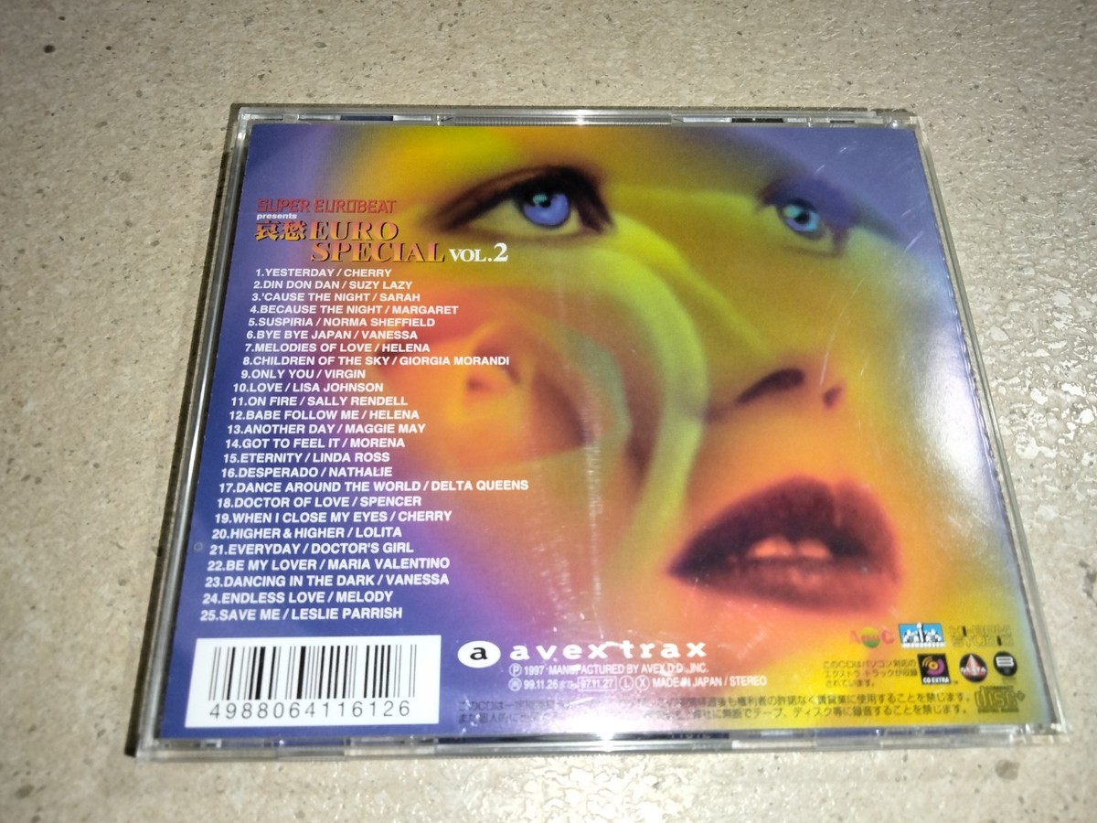 Super Eurobeat Presents 哀愁 Euro Special Vol. 2 CD AVCD-11612 | eBay