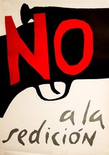 Cartel político chileno 1971, "No a la sedición", José Balmes