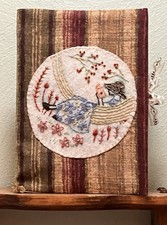 Hand Embroidered Journal, Keepsake Journal, Lilipopo Inspired, Made in USA