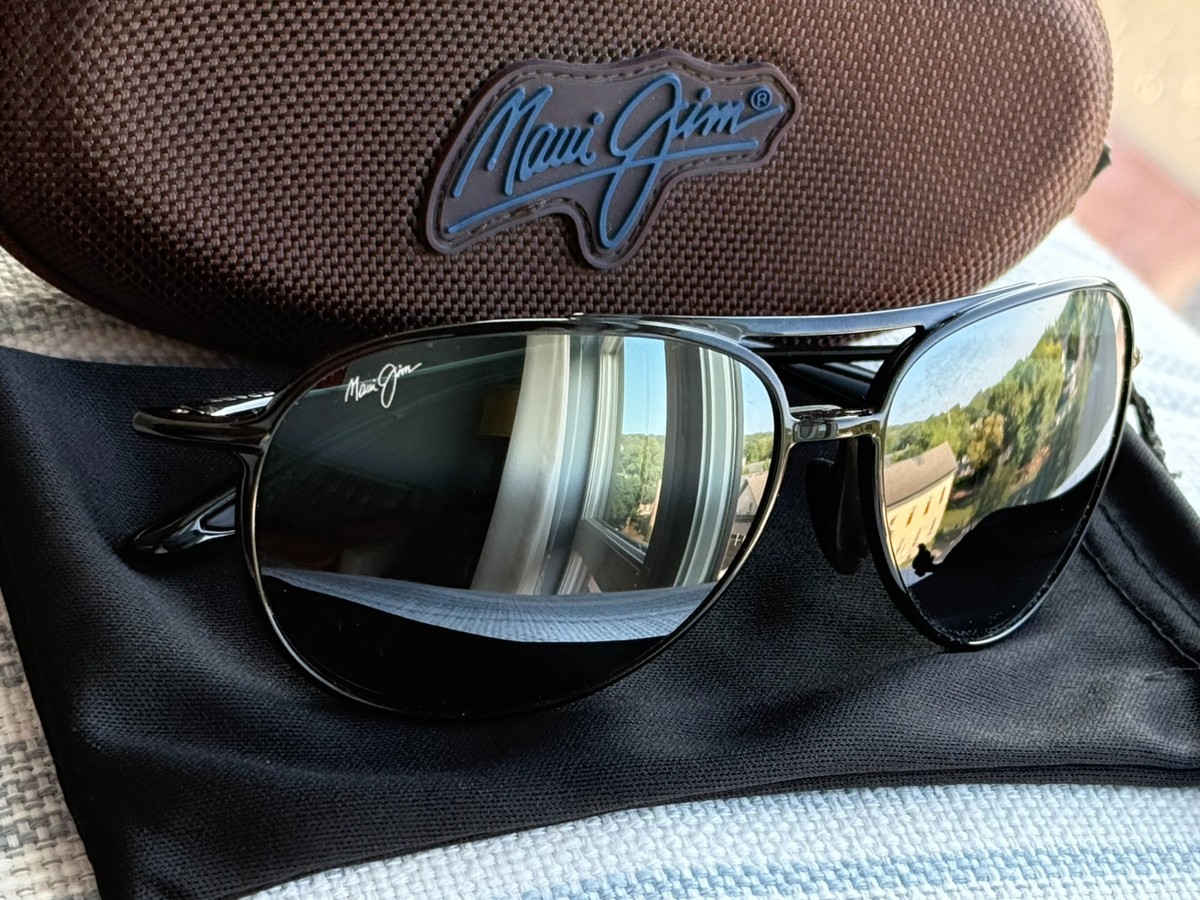 Maui Jim Alelele Bridge MJ 438 02 Black Frame + Grey Polarized