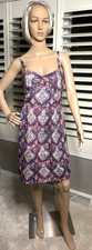 J CREW Size 4 Medallion Paisley Dress Sweetheart Neckline Spaghetti Strap SZ 4