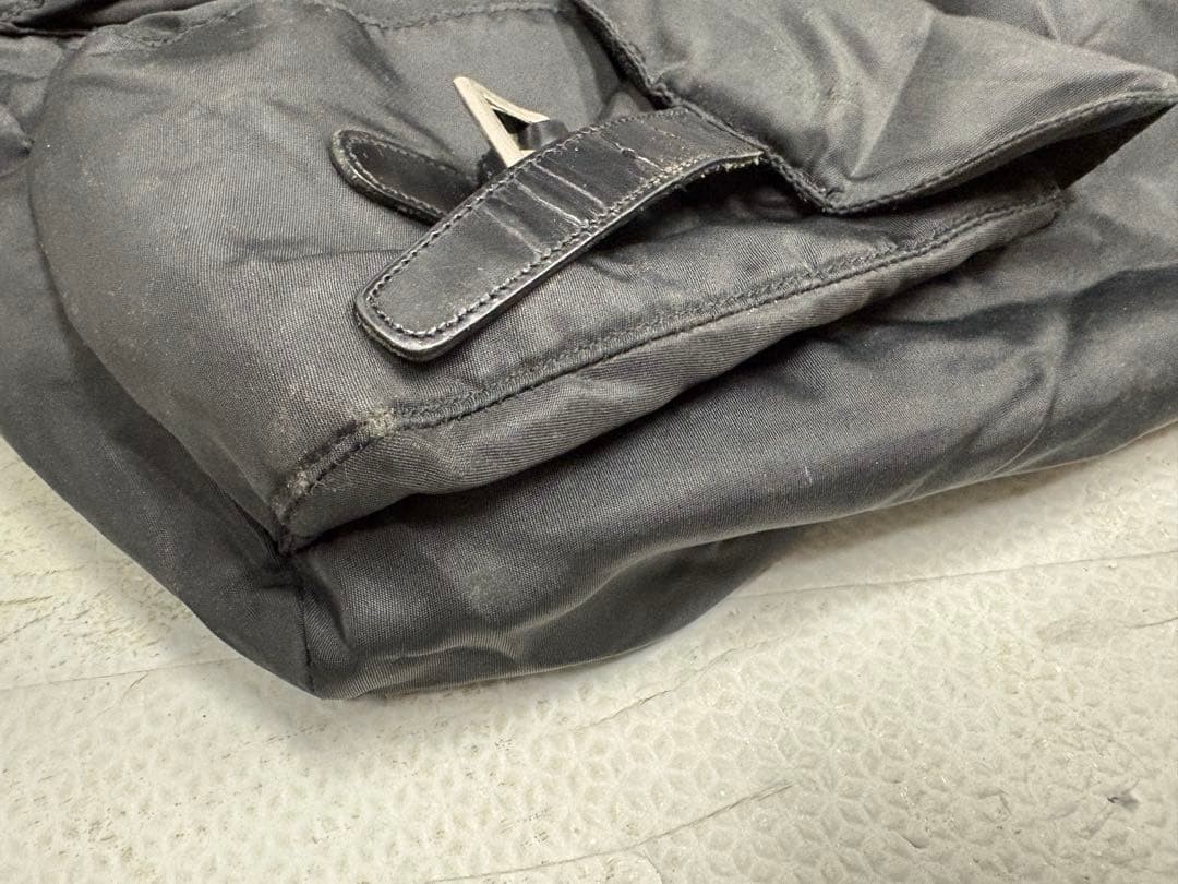 Prada Nylon Mini Backpack Triangular Plate Used 2… - image 9