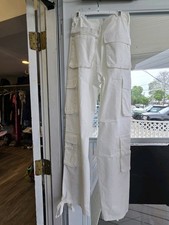 Summer White Pants With Pockets
