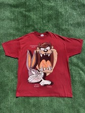 1993 Vintage Single Stitch Looney Tunes Bugs Bunny Taz Tasmanian Devil Shirt XL