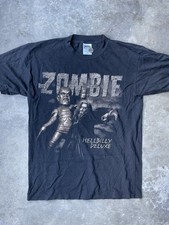 Vintage 1998 Rob Zombie Hellbilly Deluxe Horror Rock Tour Graphic Shirt Large
