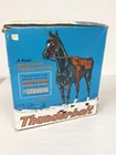 1960s MARX JOHNNY WEST BLACK RANGE HORSE WITH ACCESSORIES IN BOX LOT #13
