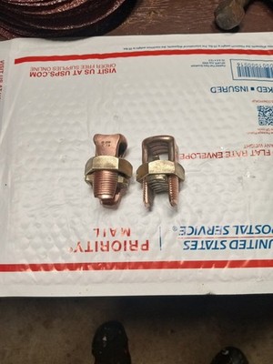 NSI Brass Bronze Split Bolt Connector N-350 #350 R-350 T-350-1/0 STR New