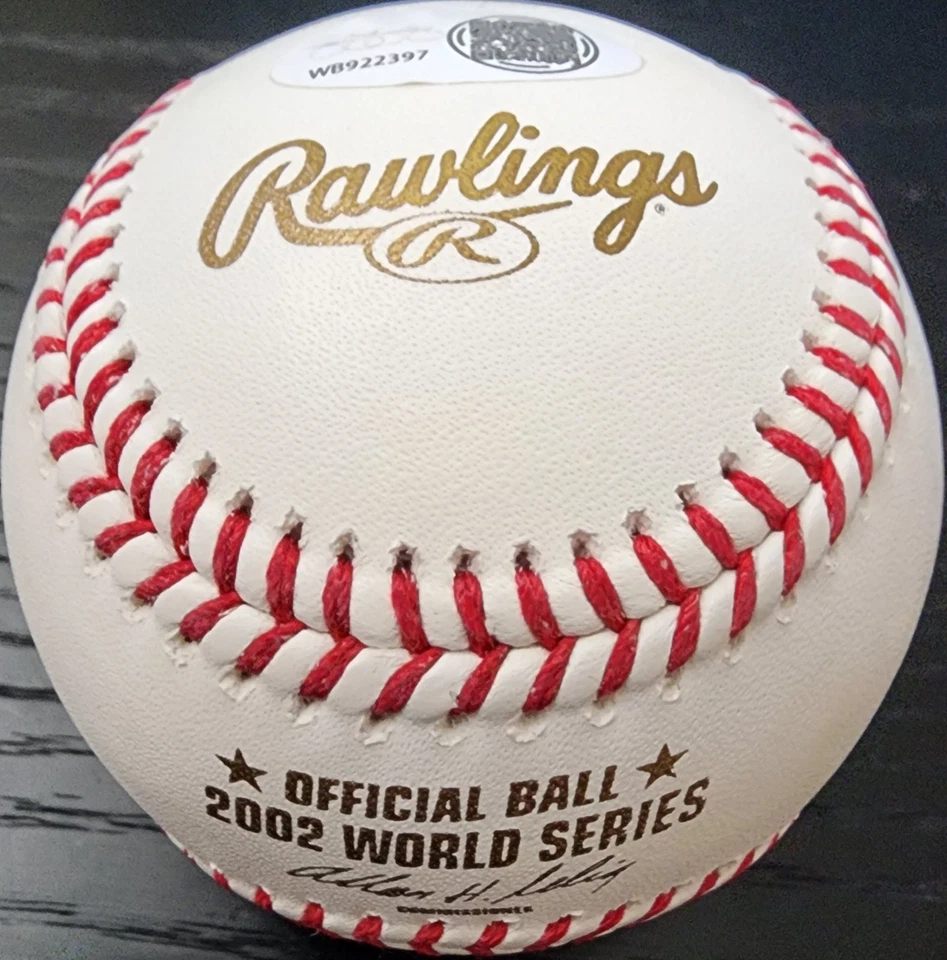 JOHN LACKEY Autographed 2002 World Series Anaheim Angels Baseball JSA Witnessed - Image 2 of 4