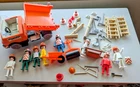 Vintage Playmobil Construction Set Road Crew W/ Dump Truck Lots Of Accessories