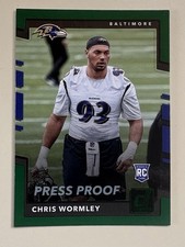 2017 Donruss Chris Wormley Press Proof Green #393 RC Rookie 