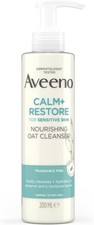 Aveeno Face Calm+Restore Nourishing Oat Cleanser (1x 200ml), Non-Foaming... 