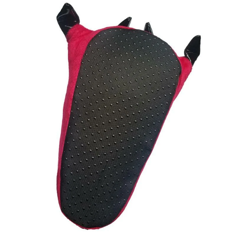 Men Women Funny Animal Feet Paw Slipper Parent-child Warm Plush Shoes Winter - Image 3 of 3