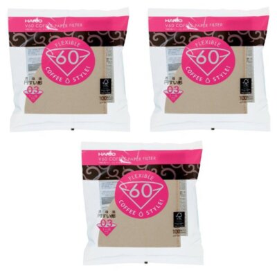 Hario V60 Size 03 Natural Coffee Filters 300 Pack Cone Paper Filter