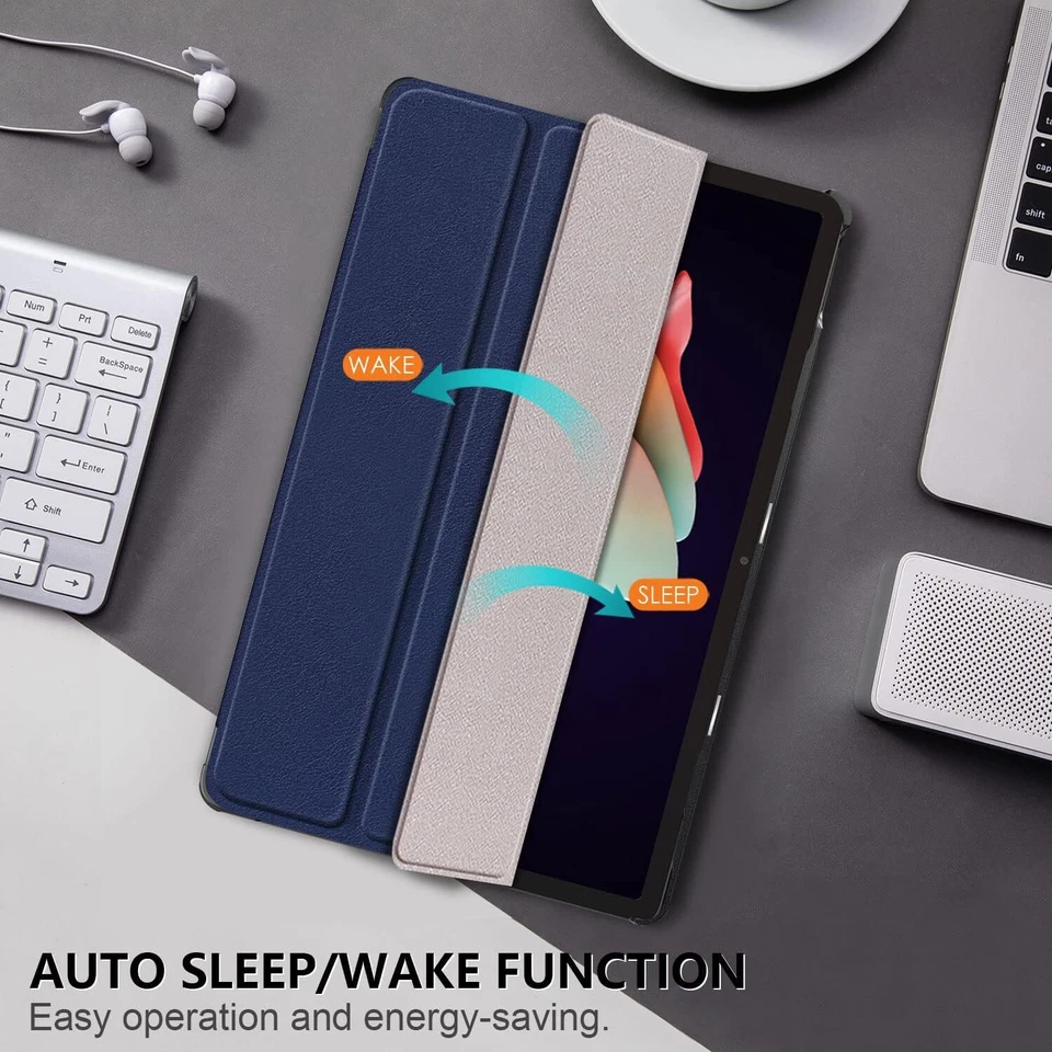 For Lenovo Tab M11 K11 M10 M9 M8 P12 P11 Nook 9" 11" Case Smart Shell Fold Cover - Image 4 of 4