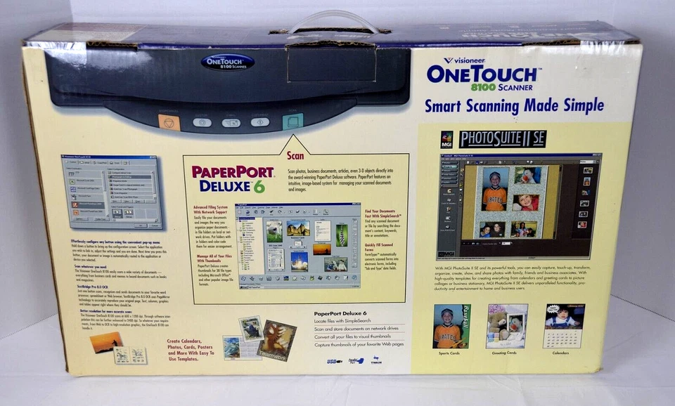 VISIONEER ONE TOUCH 8100 SCANNER - NEW - Image 3 of 3