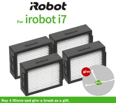 4pcs/Set Filter Replacement Fit iRobot i7 E5 E6 Roomba I Series E Sweeping Robot