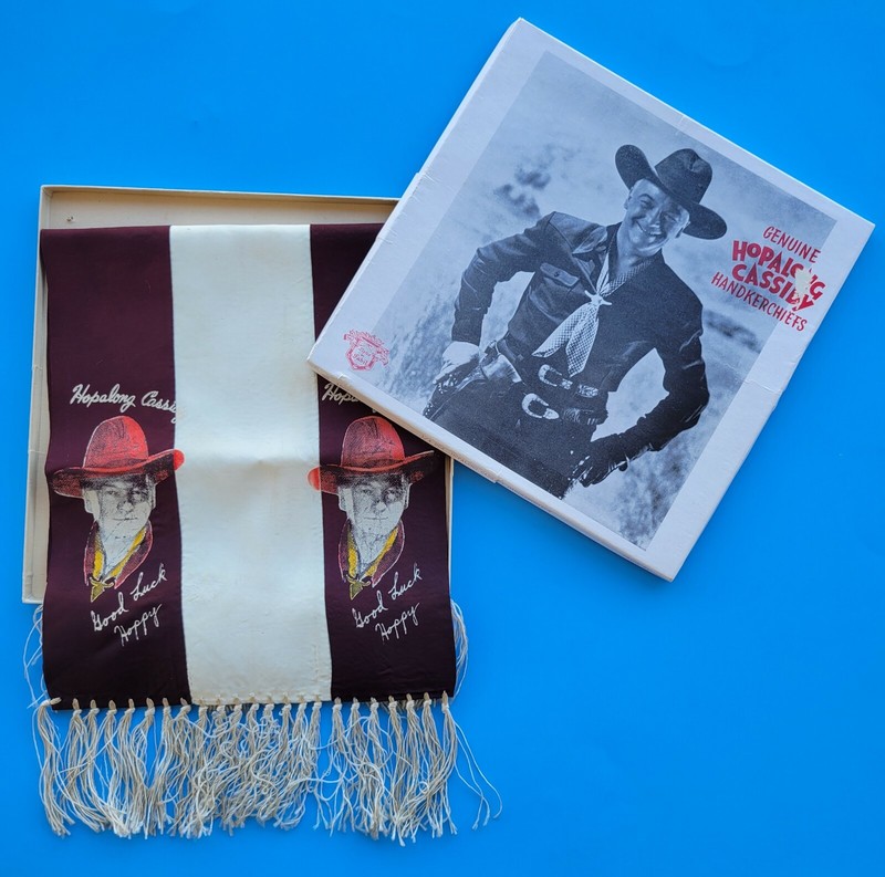 Hopalong Cassidy vintage Tie, Neckerchief, Scarf - 1950's - 