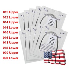 10 bags Dental Orthodontic Super Elastic Niti Round Arch Wires Ovoid Form USA