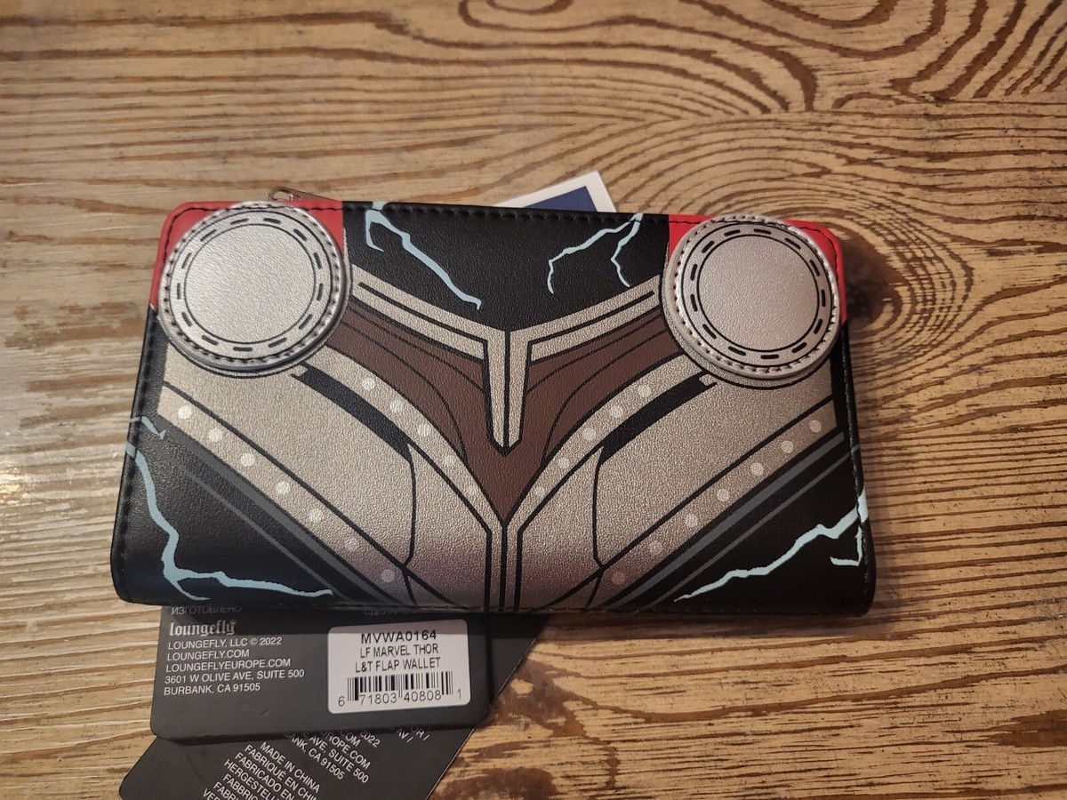 Loungefly grey and Black Thor: Love and Thunder Zip Wallet NWT Marvel Studios, Thor, love and thunder Wallet | Mercari main image 2