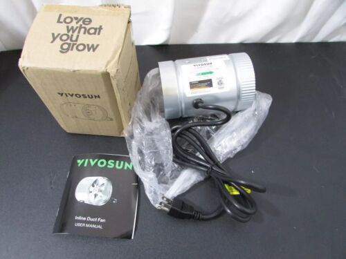 VIVOSUN 4 inch Inline Duct Fan 100 CFM, HVAC Exhaust Intake Fan, Low Noise & Ext