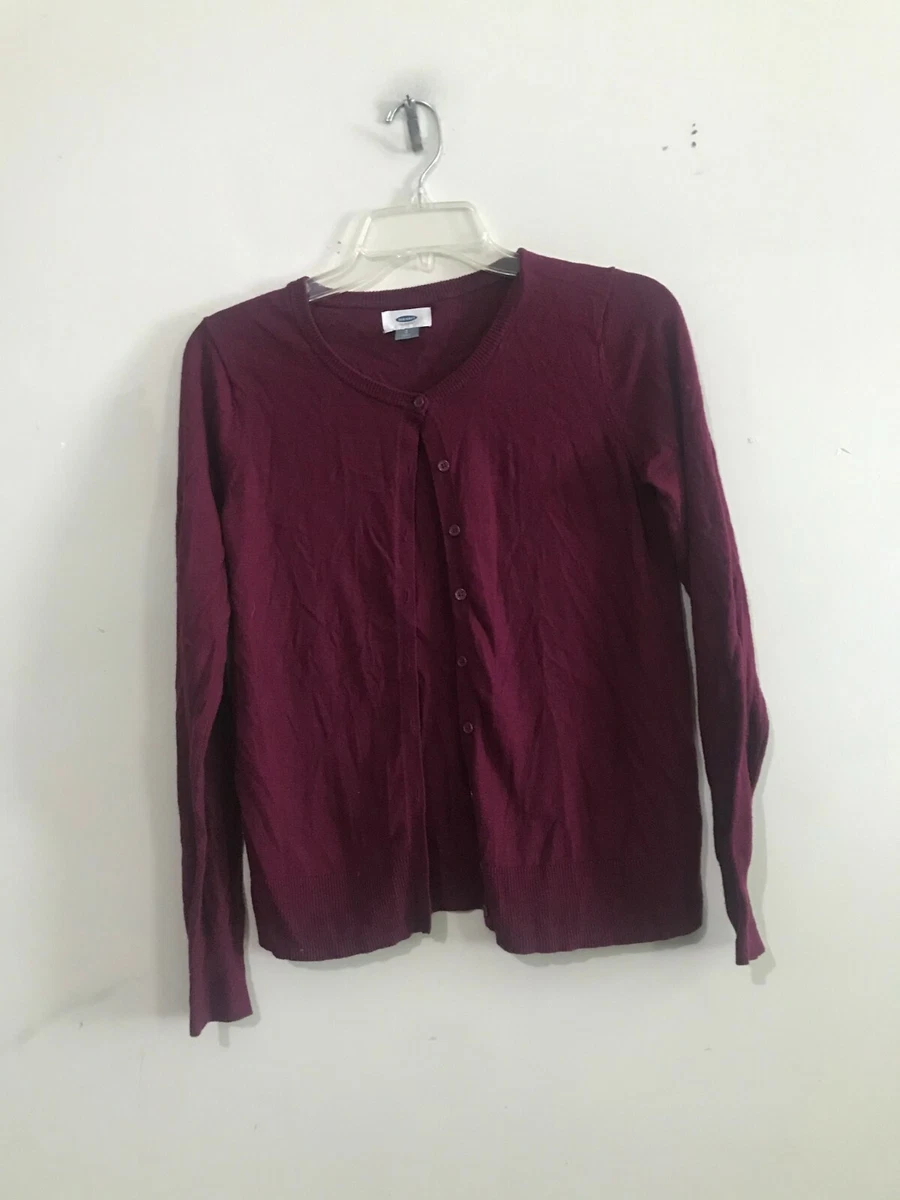 Old navy maroon cardigan sale