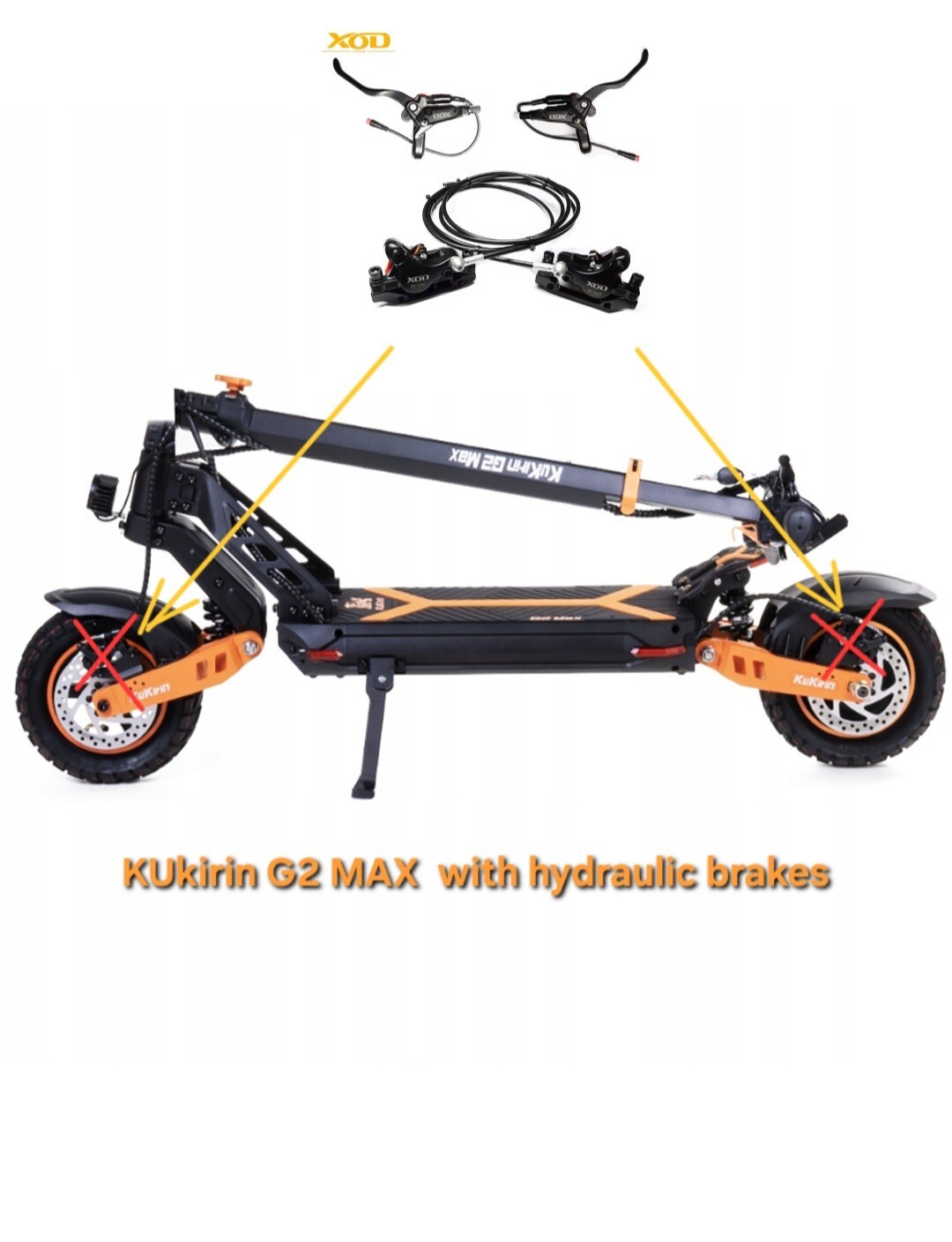 Kukirin G2 MAX 1000W Electric Scooter with Hydraulic Brakes & Seat