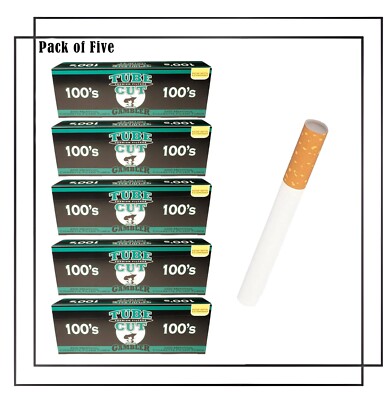 cigarette smoking tube Tube Cut Menthol 100s Cigarette 200ct Tubes 5pack