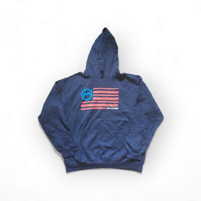 Gildan Magellan Outdoor Pullover Hoodie, blau, Größe L