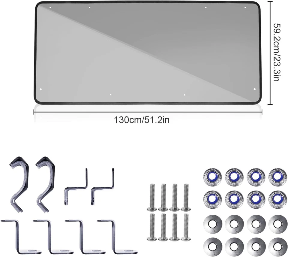 UForce Rear Windscreen for 2021+ CFMOTO UForce 600/Uforce 800 2025 Back Window Foto 3 de 4