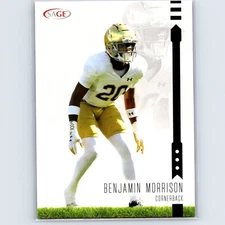 2025 Sage High Series Football Benjamin Morrison #189 Black Notre Dame Irish