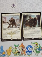 C4774 MAGIC MTG COMMANDER: KALDHEIM STOIC FARMER HERO OF BRETAGARD NM RARE