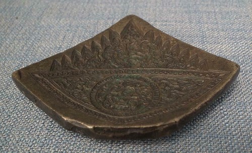 Large Antique Indian Bronze Jewelry Mold Die Stamp Seal - Picture 2 of 8