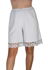 Women's Cotton Knit Pettipants Split Skirt Bloomers 9 Inseam USA Made