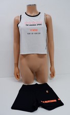 Pe Nation Womens 2 Piece Gym Set Size XS-S Black Top And Shorts Immaculate