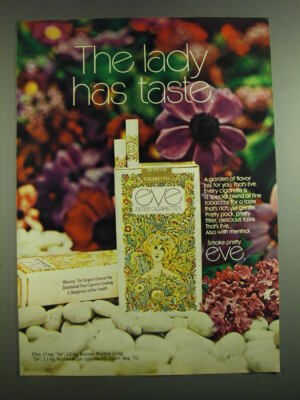 1971 Eve Cigarettes Advertisement - The lady has taste