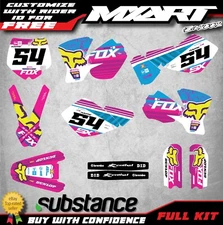 Full Graphics, custom kit stickers fits KTM 65 2002 - 2008 models PEAK STYLE 